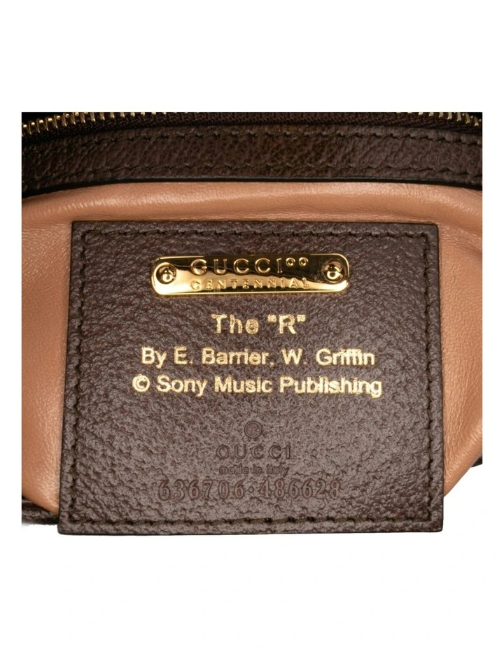 Structured Shoulder Bag with Adjustable Strap in Brown image 5