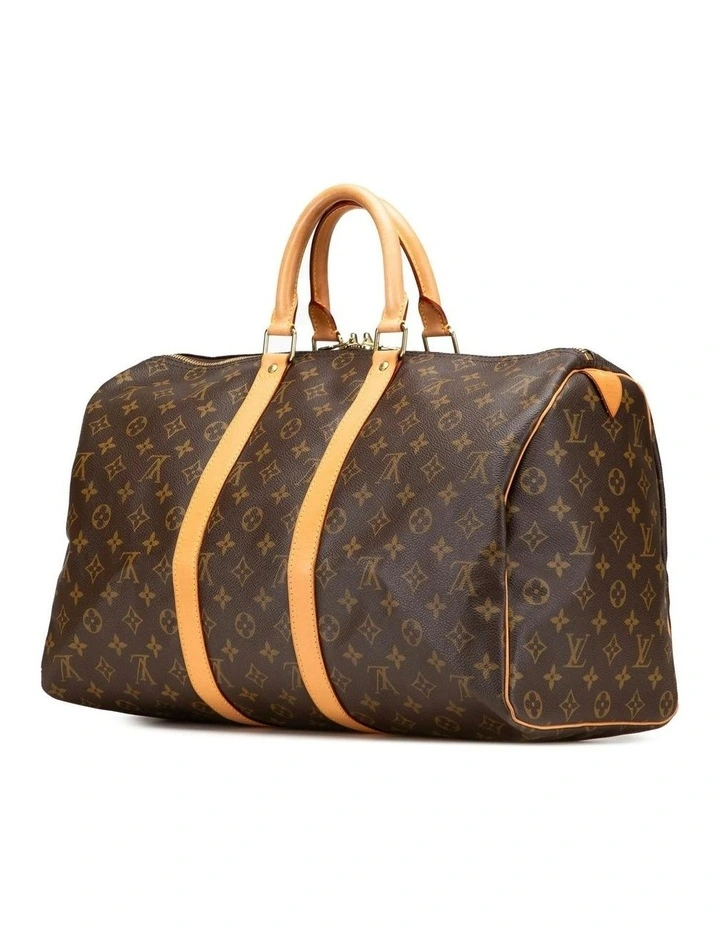 Printed Travel Bag in Brown image 2