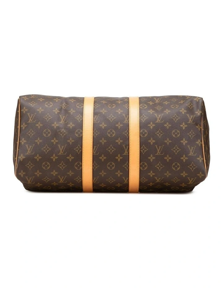 Printed Travel Bag in Brown image 3