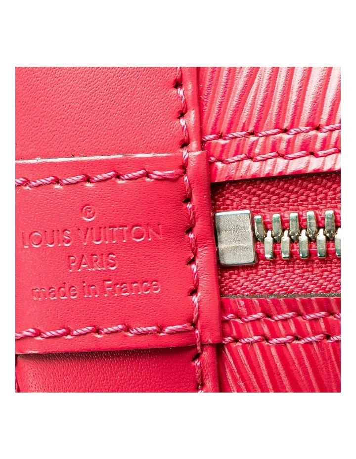 Elegant Dome-Shaped Handbag with Top Handle and Lock Closure in Pink image 5