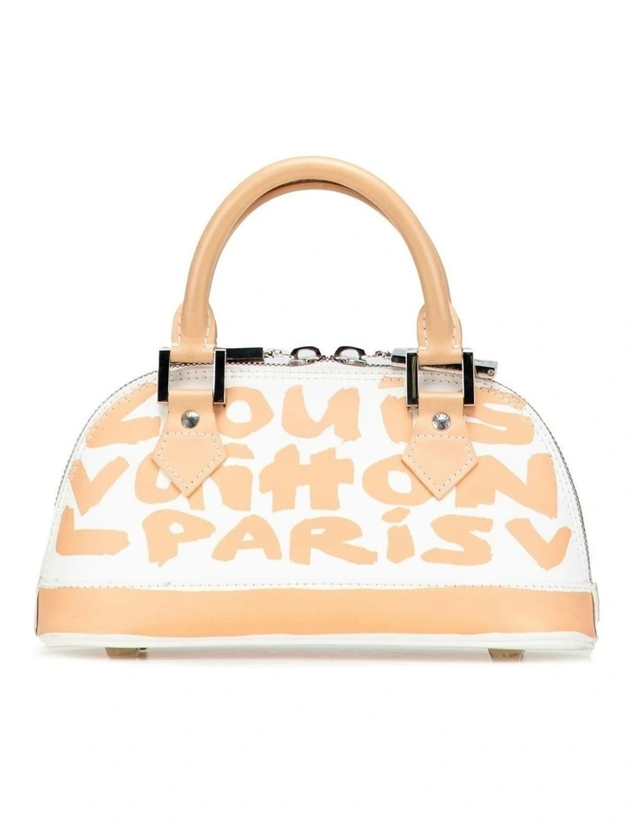 Fashionable Dome Handbag in White image 1