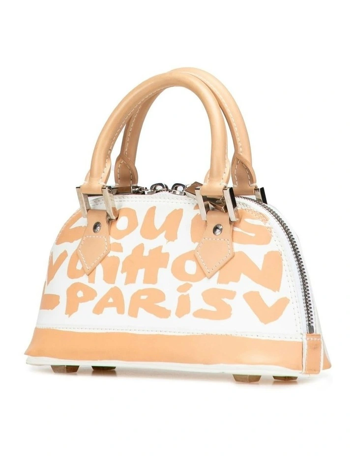 Fashionable Dome Handbag in White image 2