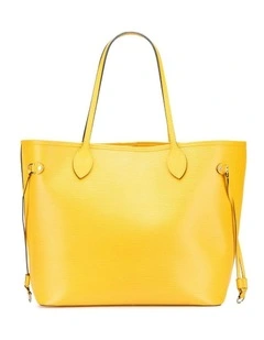 Elegant Tote Bag with Shoulder Straps in Yellow