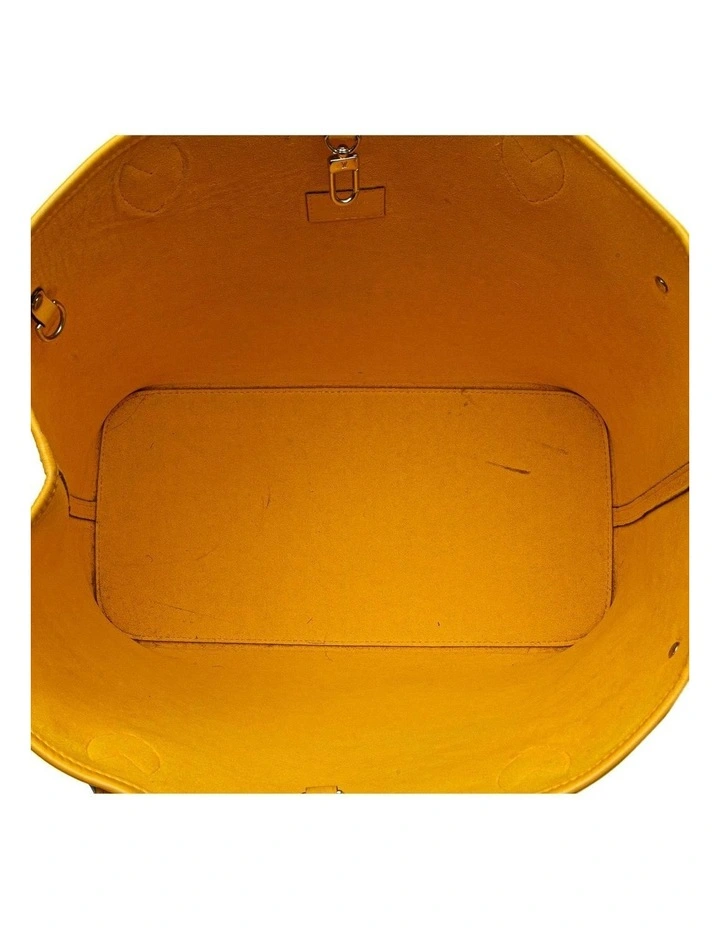 Elegant Tote Bag with Shoulder Straps in Yellow image 4