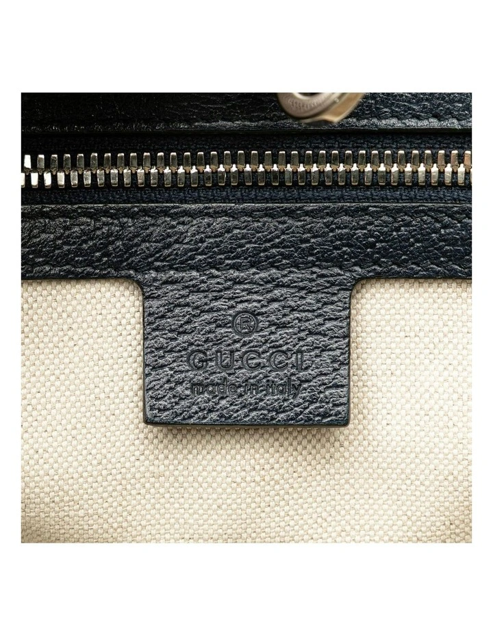 Patterned Top Handle Tote Bag in Blue image 5