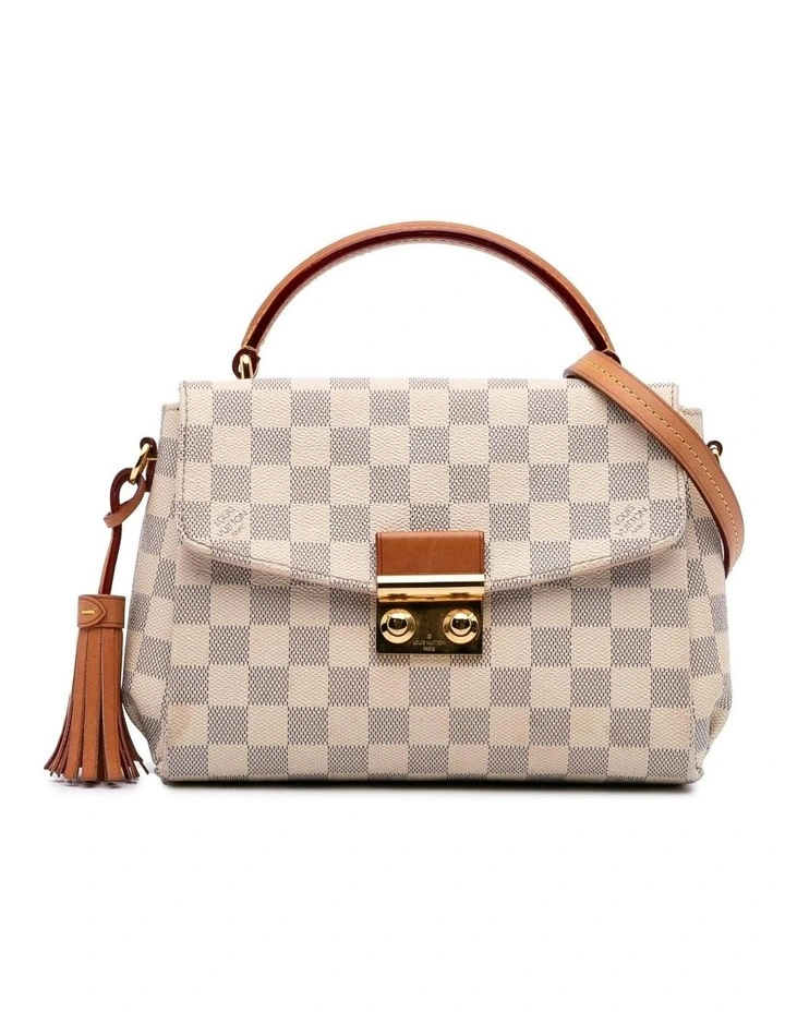 Elegant Top Handle Crossbody Bag in White image 1