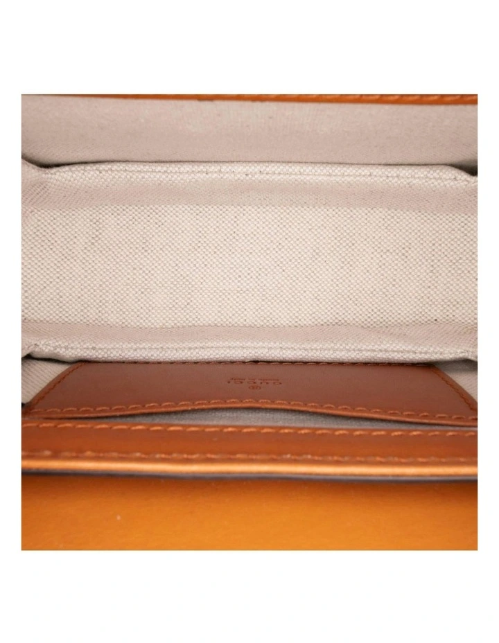 Top Handle Belt Bag with Adjustable Straps in Brown image 4