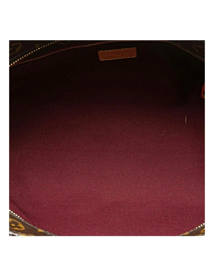 Printed Coated Canvas Tote Bag in Brown image 4