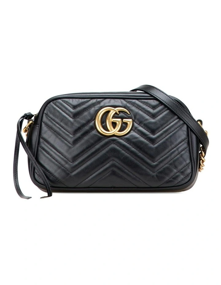 Stylish Leather Shoulder Bag in Black image 1