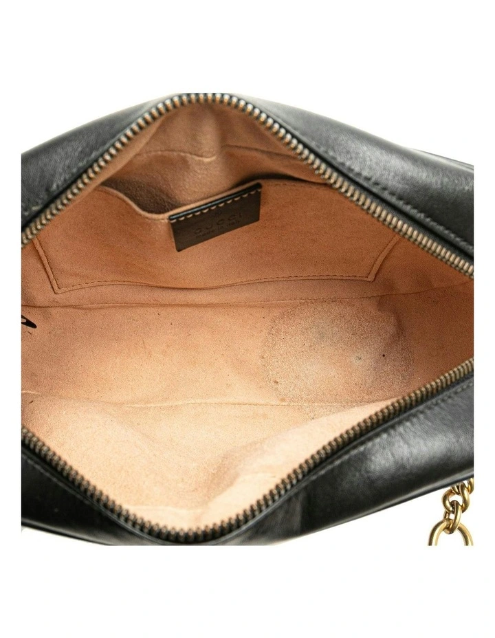 Stylish Leather Shoulder Bag in Black image 4