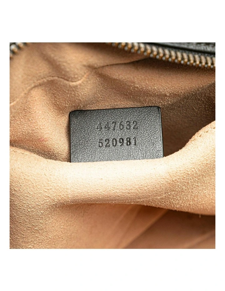 Stylish Leather Shoulder Bag in Black image 6