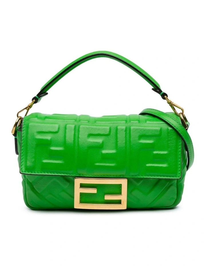 Baguette Shoulder Bag in Green image 1
