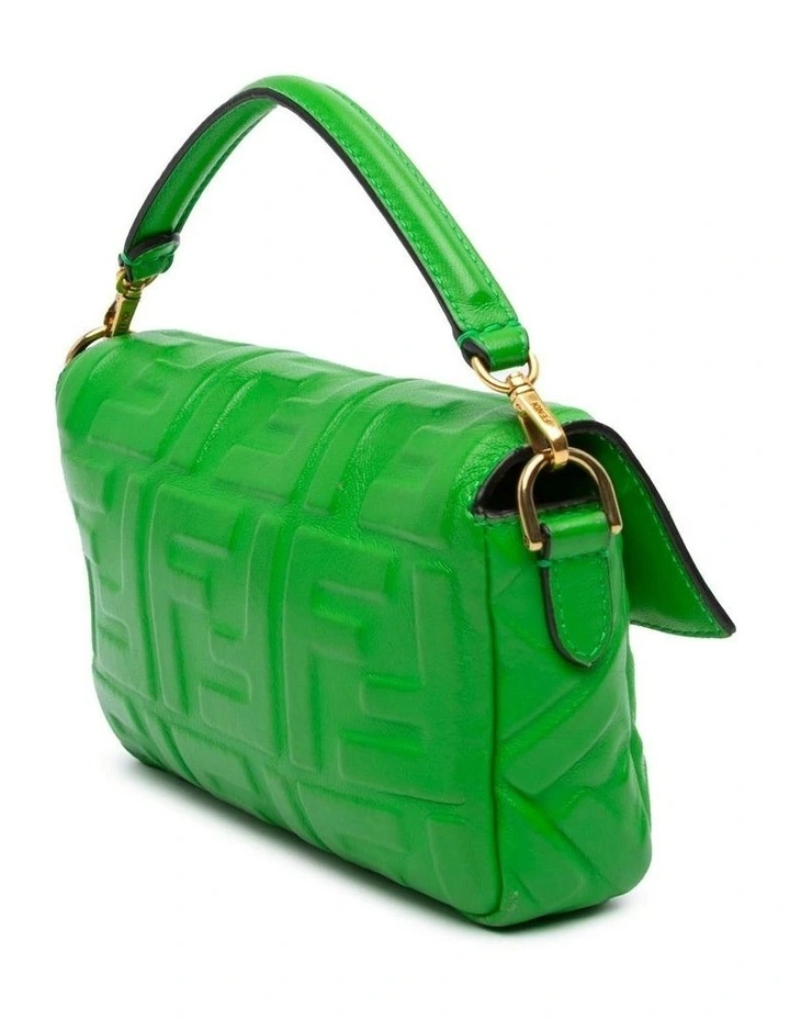 Baguette Shoulder Bag in Green image 2