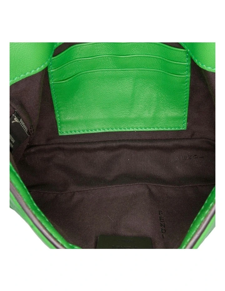 Baguette Shoulder Bag in Green image 4
