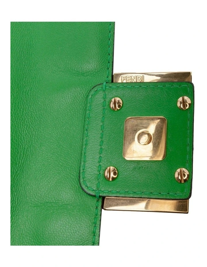 Baguette Shoulder Bag in Green image 6