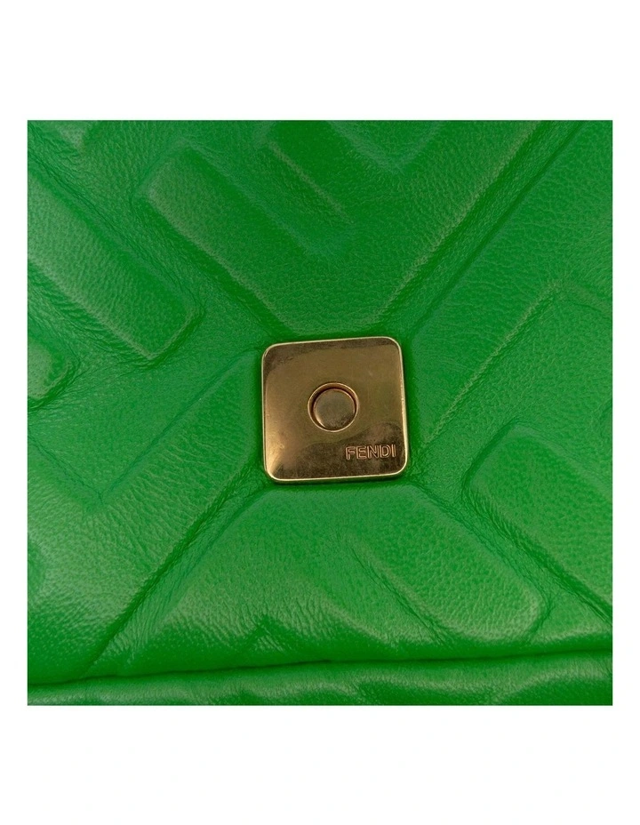 Baguette Shoulder Bag in Green image 7