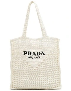 Crochet Tote Bag in White