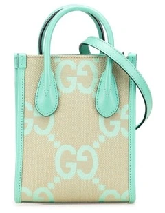 Top Handle Tote Bag in Brown