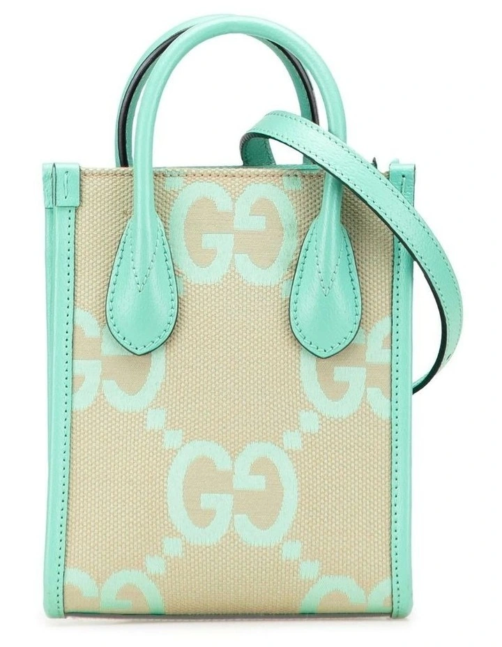 Top Handle Tote Bag in Brown image 1