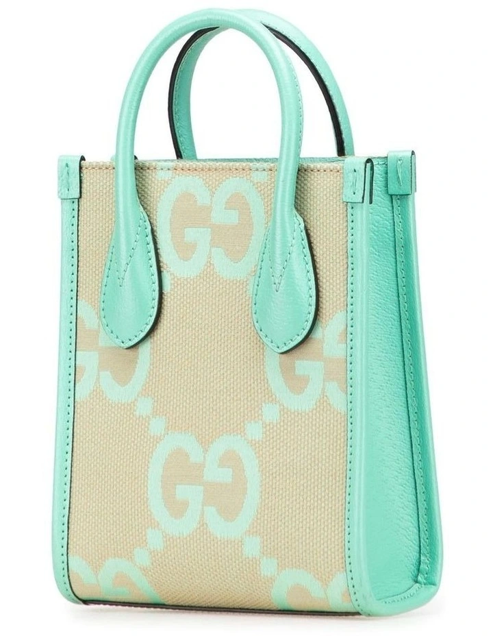 Top Handle Tote Bag in Brown image 2