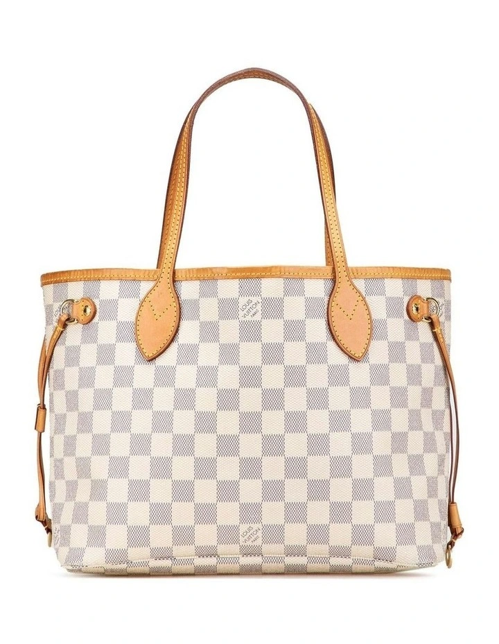 Louis Vuitton Checkered Print Tote Pre-Loved (Azura Fashion Group ABN 30 617 598 651) in White image 1
