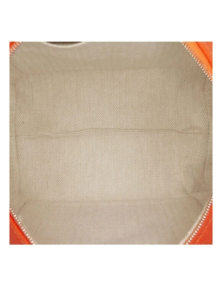 Herm's Textile Travel Pouch Pre-Loved (Azura Fashion Group ABN 30 617 598 651) in Orange image 4