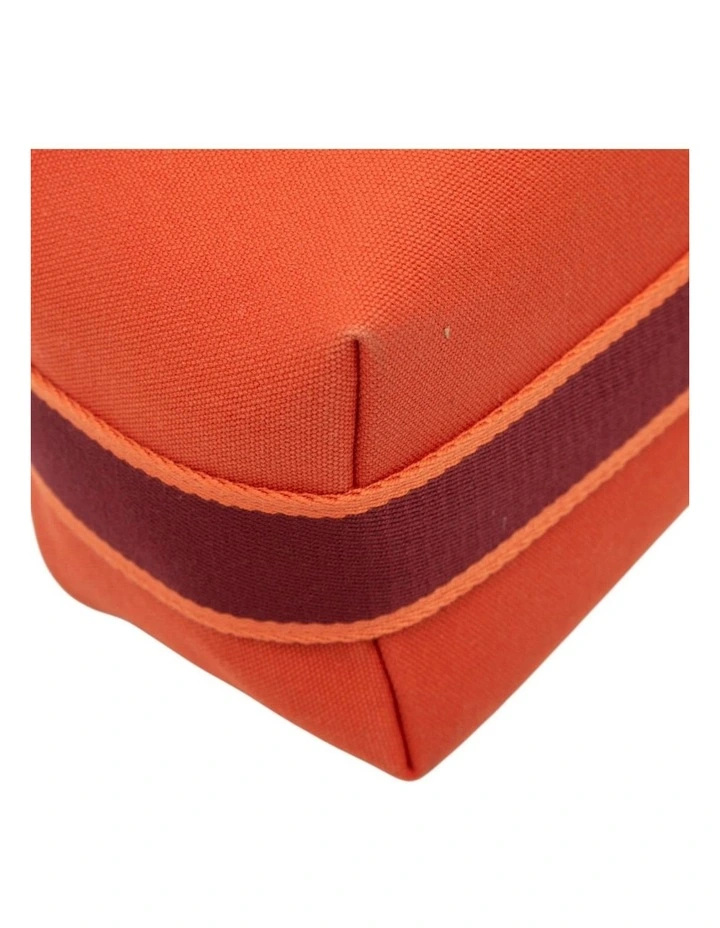 Herm's Textile Travel Pouch Pre-Loved (Azura Fashion Group ABN 30 617 598 651) in Orange image 6
