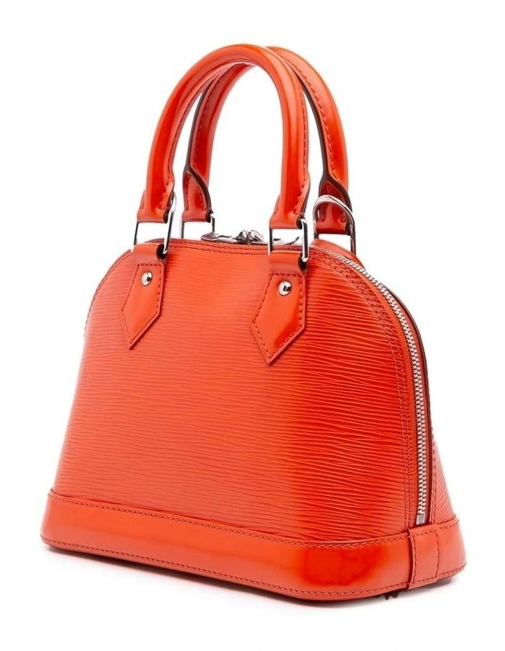 Louis Vuitton Structured Leather Satchel in Orange image 2