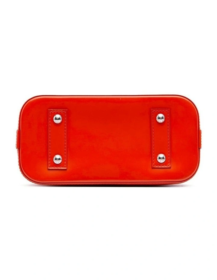Louis Vuitton Structured Leather Satchel in Orange image 3