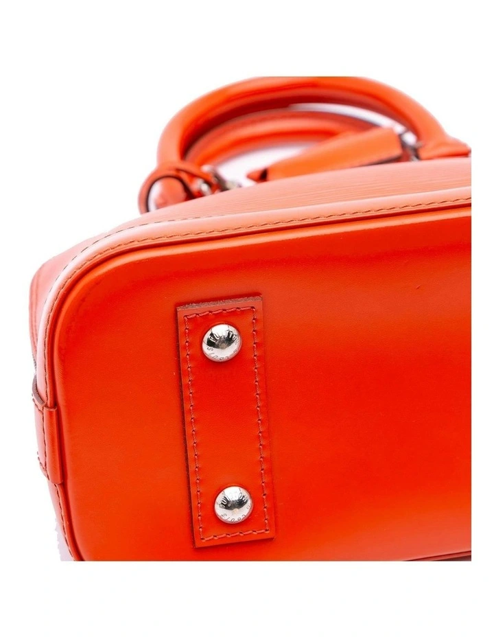 Louis Vuitton Structured Leather Satchel in Orange image 7