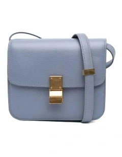 Celine Flap Closure Crossbody Bag in Blue