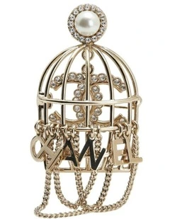 Chanel Decorative Cage Charm in Gold
