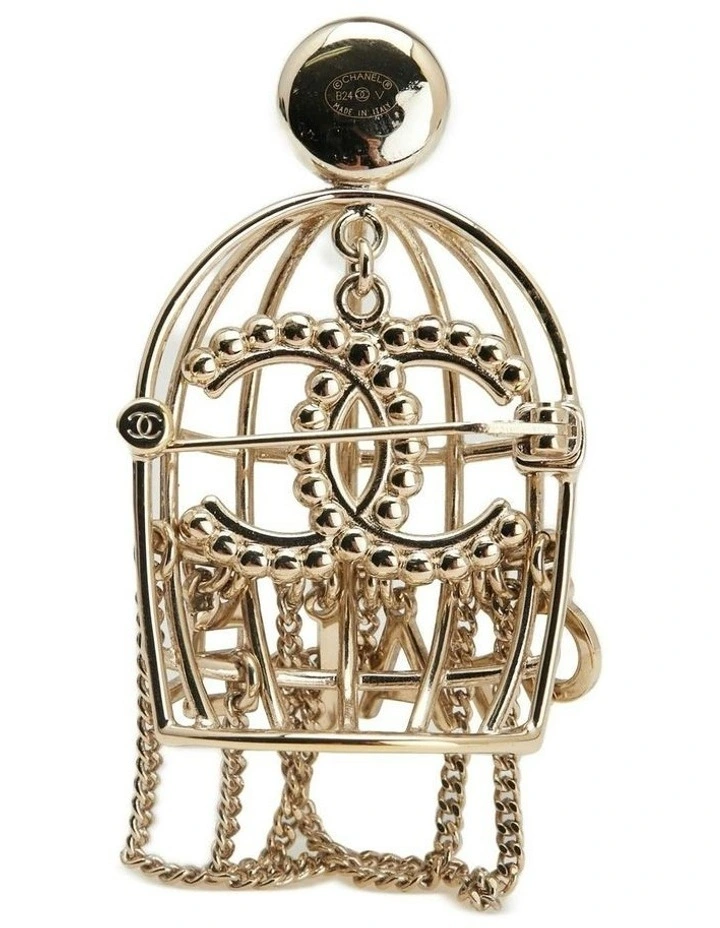 Chanel Decorative Cage Charm in Gold image 2