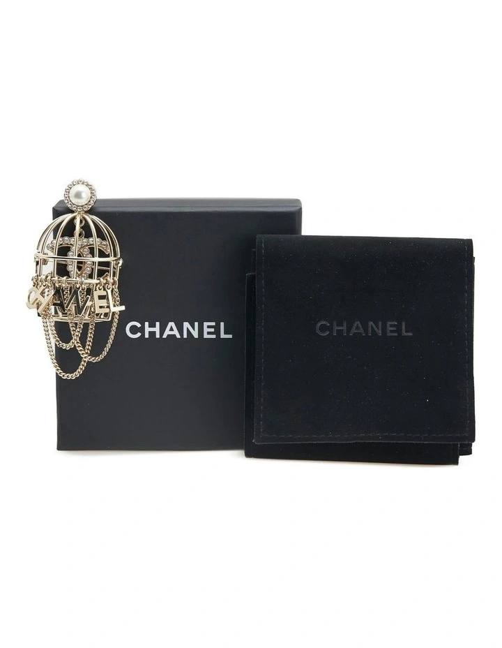 Chanel Decorative Cage Charm in Gold image 6