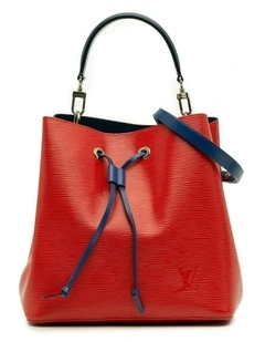 Louis Vuitton Leather Bucket Bag in Red