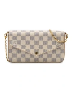 Louis Vuitton Elegant Chain Wallet in White