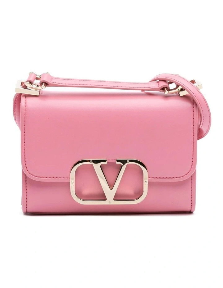 Valentino Leather Crossbody Bag in Pink image 1