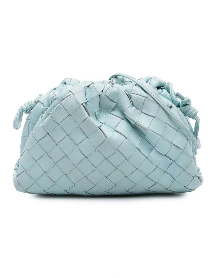 Bottega Veneta Leather Top Handle Bag in Blue image 1