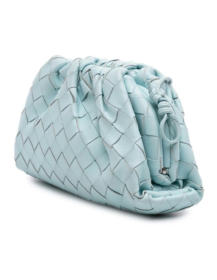 Bottega Veneta Leather Top Handle Bag in Blue image 2