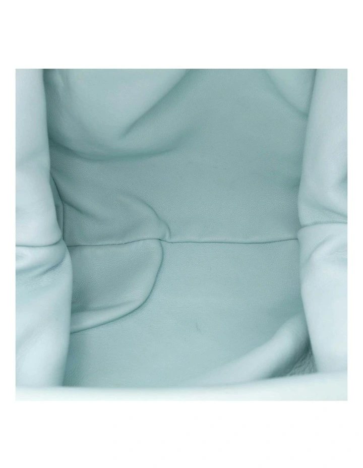 Bottega Veneta Leather Top Handle Bag in Blue image 4