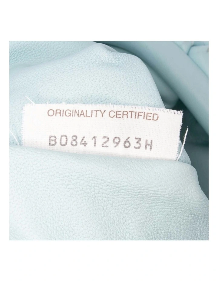 Bottega Veneta Leather Top Handle Bag in Blue image 6