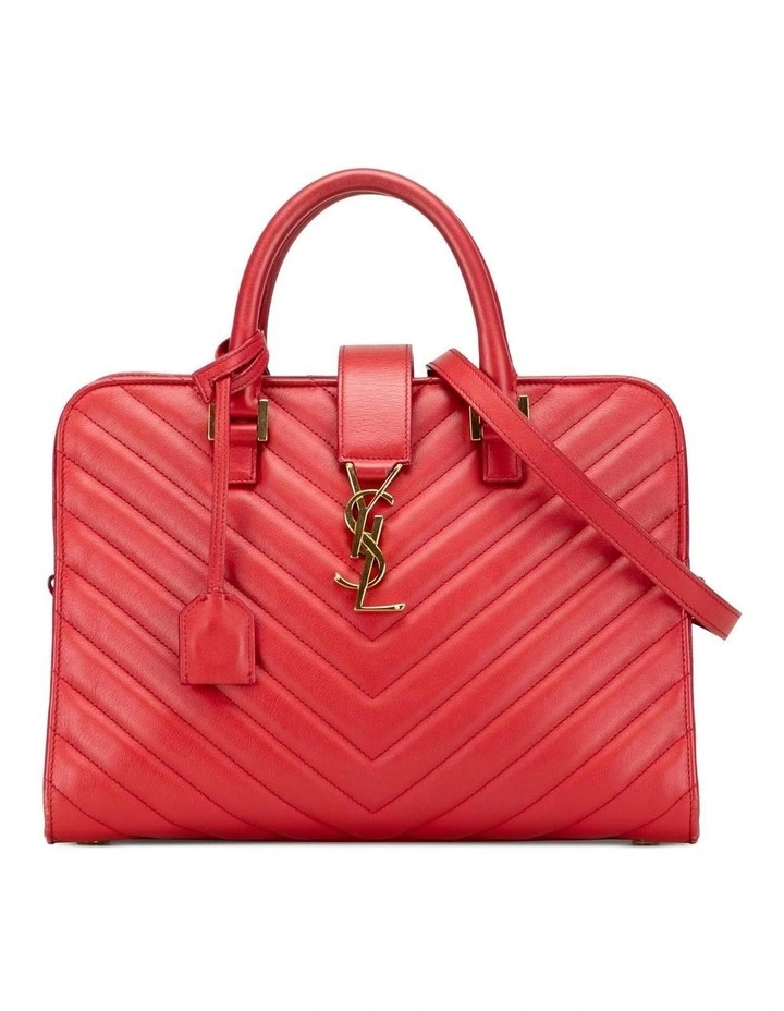Saint Laurent Top Handle Satchel in Red image 1