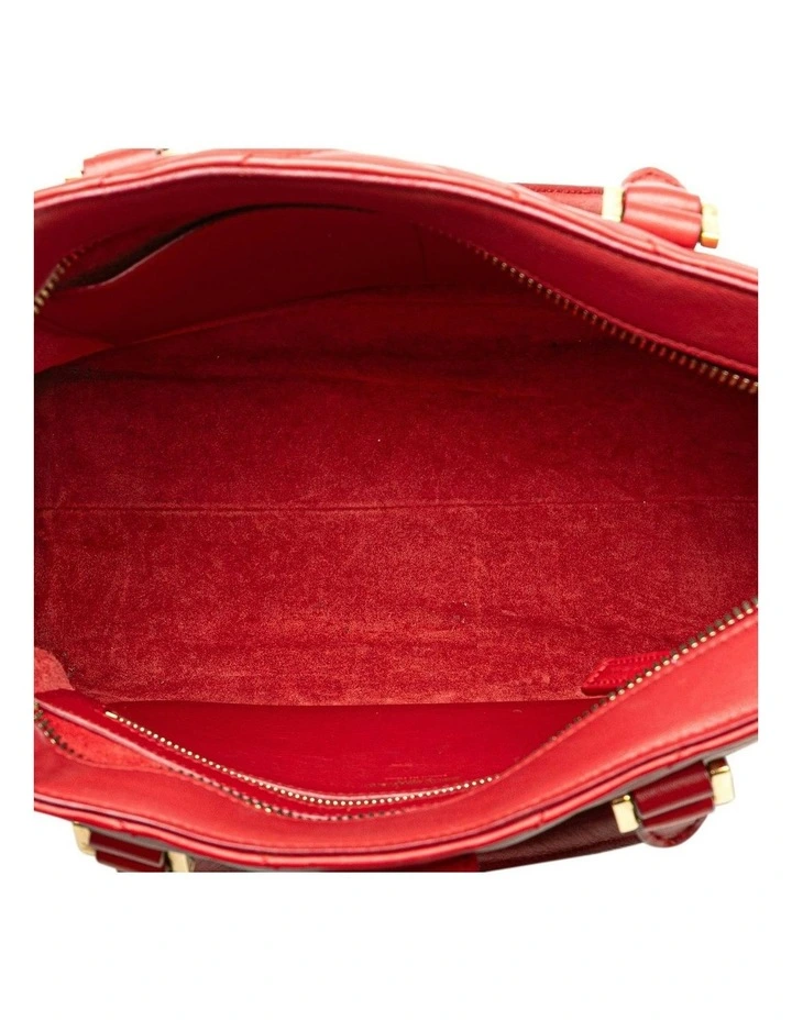 Saint Laurent Top Handle Satchel in Red image 4