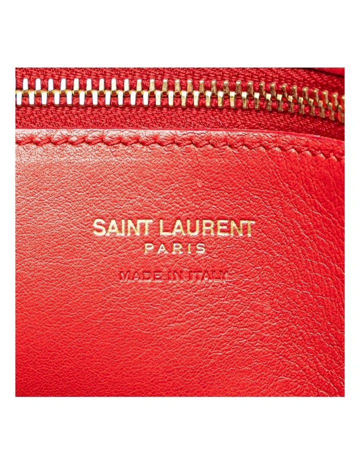 Saint Laurent Top Handle Satchel in Red image 5