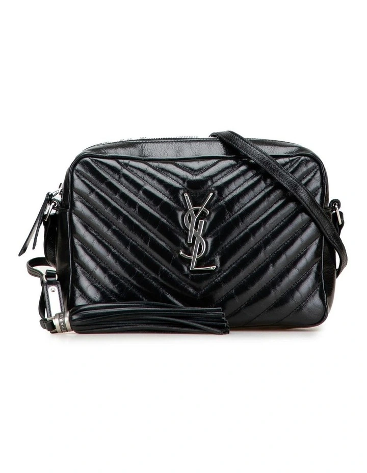 Saint Laurent Leather Camera Bag in Black image 1