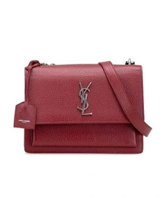 Saint Laurent Flap Shoulder Bag in Red