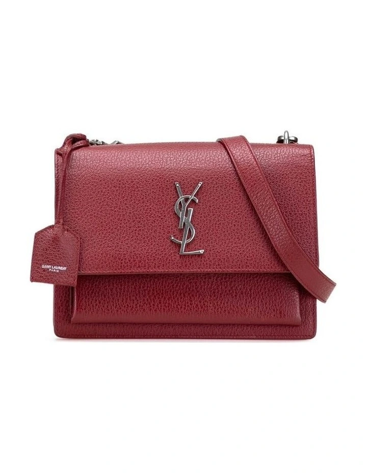 Saint Laurent Flap Shoulder Bag in Red image 1