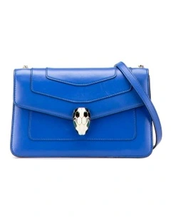 Leather Shoulder Bag Pre-Loved (Fashion Group ABN 30 617 598 651) in Blue