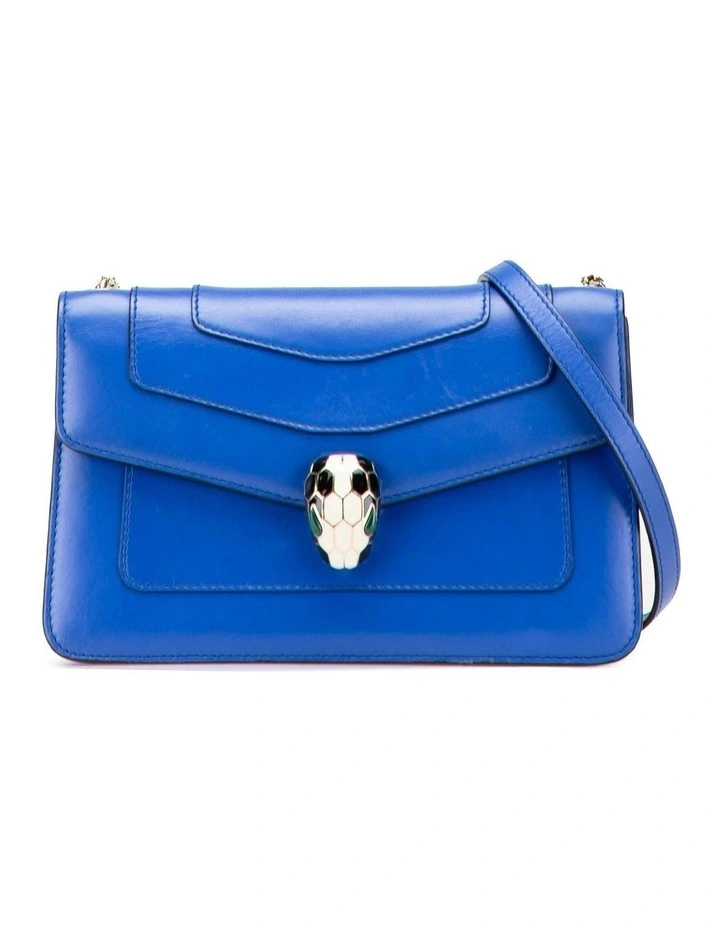 Leather Shoulder Bag Pre-Loved (Fashion Group ABN 30 617 598 651) in Blue image 1