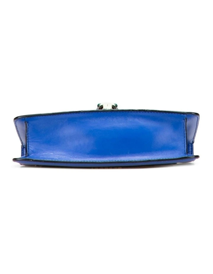 Leather Shoulder Bag Pre-Loved (Fashion Group ABN 30 617 598 651) in Blue image 3